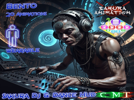Second Life Marketplace - Sakura Dance HUD DJ Bento